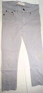 Levi's 510 Skinny Jeans Women 25x25 Light Gray Wash Stretch Denim  Sku 168